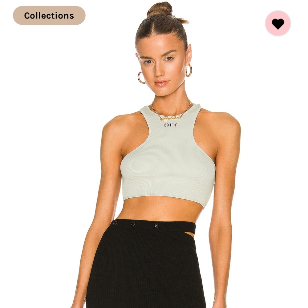 OffWhite rib rowing top
